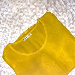 Womans Yellow Lava Girl Top